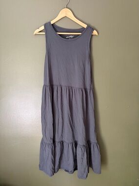 Universal Thread Gray Tiered Midi Dress